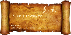 Jelen Alexandra névjegykártya