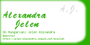 alexandra jelen business card
